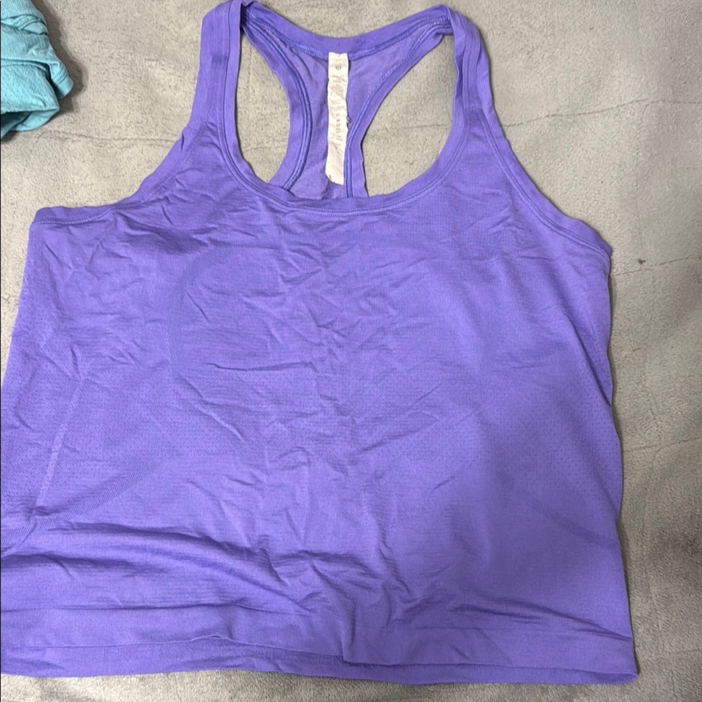 Lululemon Swiftly race length  Purple Women's Tank Top